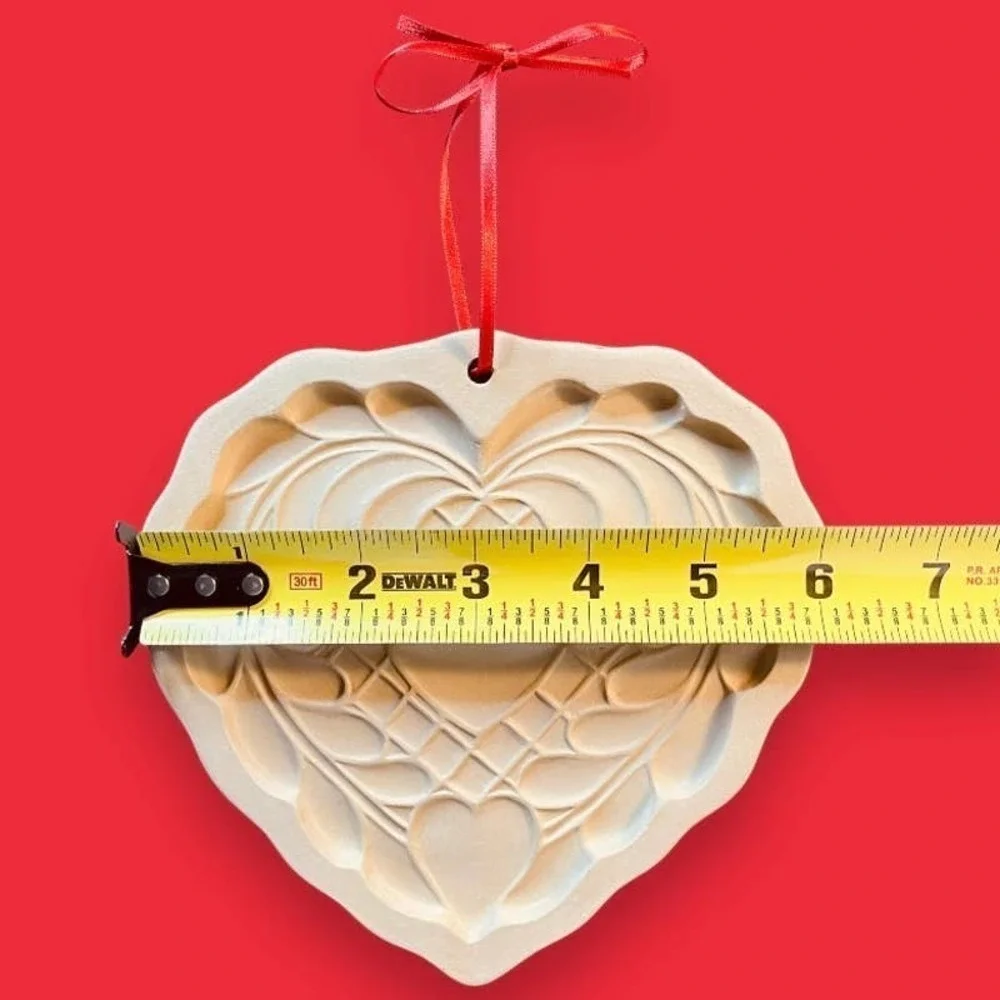 Vintage Brown Bag Cookie Art 1988 Heart Valentine Craft Cookie Mold Collectible